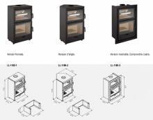 CALOR  fabrication ROCAL poêle à bois four frontal ou d'angle ou encastrable